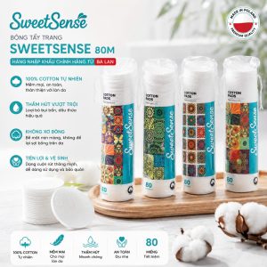 Bông tẩy trang SweetSense 80M
