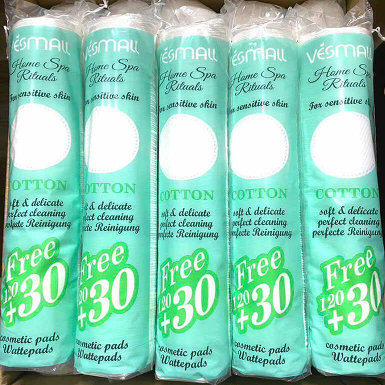 Bông tẩy trang Vésmall 120 +30 miếng