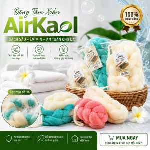 Bông Tắm Xoắn AirKaol