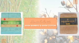 So sánh khăn sợi tre và khăn cotton - ViskaiJapan